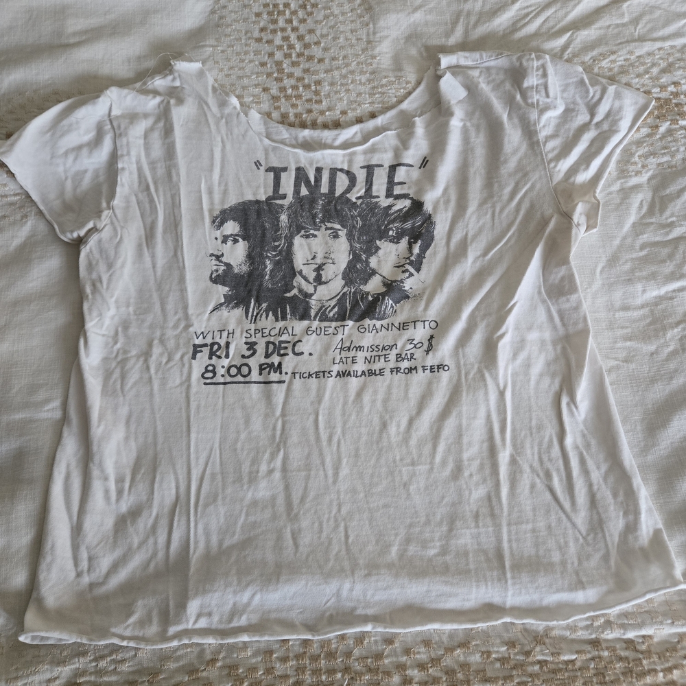 Source Unknown White Graphic Tee
